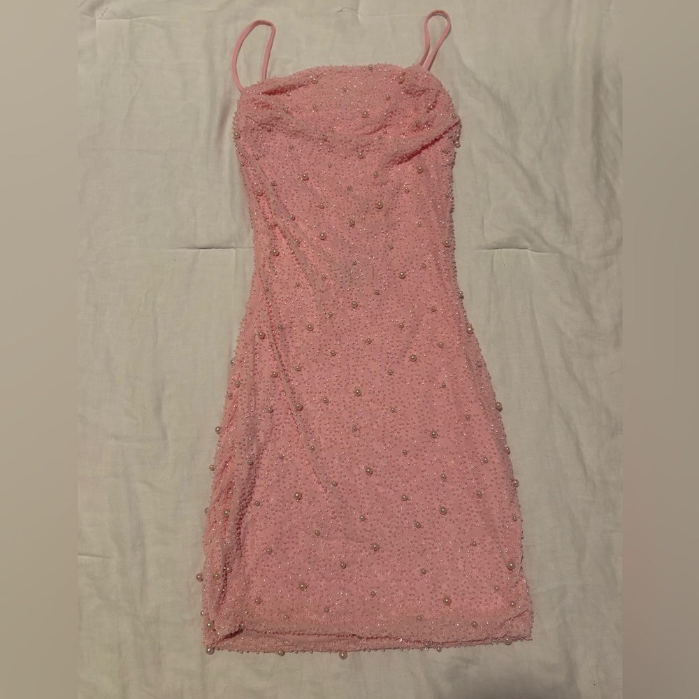 Windsor Pink Beaded Dress